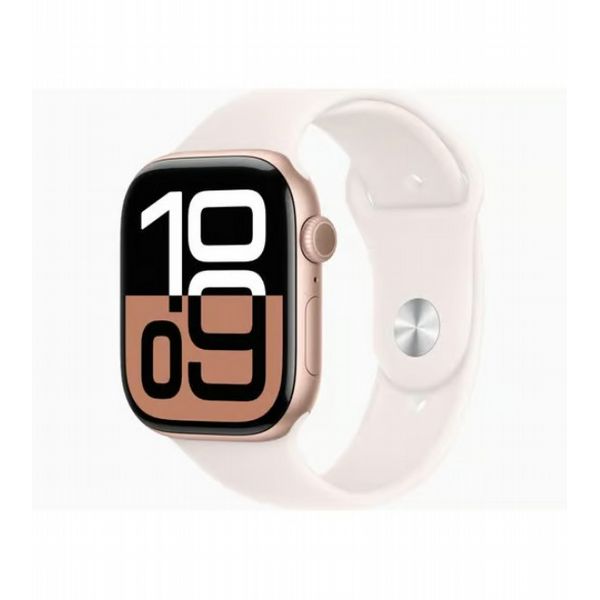 Refurbished Apple Watch Series 10 42mm, Rose Gold case, Pink band. Grade A