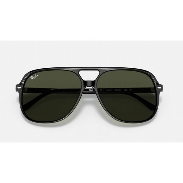 Rayban Bill Black Frame with G-15 Green Lens