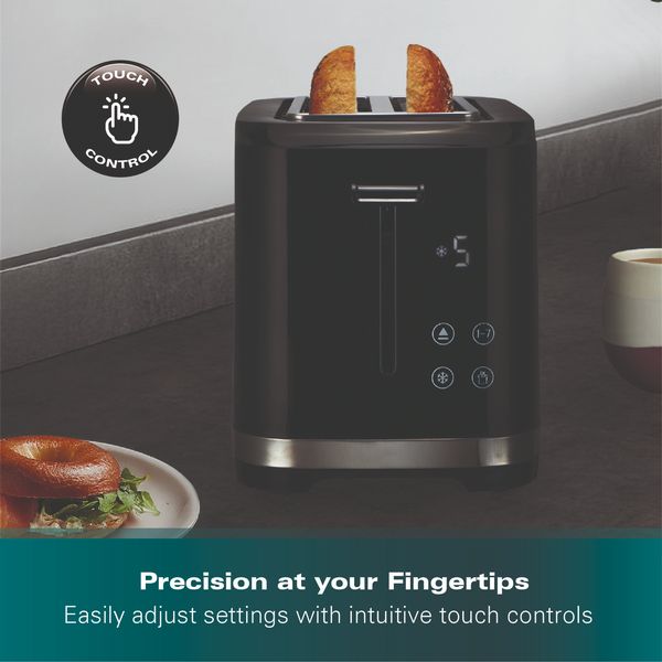 Hamilton Beach Kettle And Toaster Set Flexi Control Collection Black