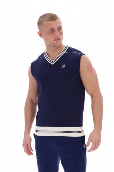 FILA FRANCIS KNITTED VEST MENS - FNAVY/GARD