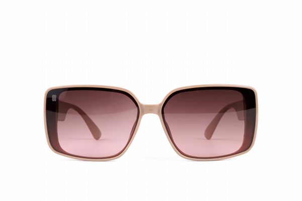 Jules Oversized Square Sunglasses Cream