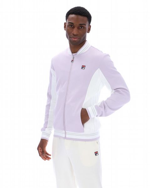 FILA SETTANTA JKT MENS BASEBALL TRACK JACKET LILAC/BLUE/WHITE