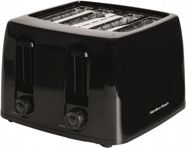 Hamilton Beach Essentials 4 Slice Toaster Black Open Box