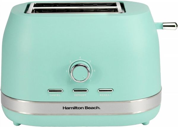 Hamilton Beach Ella 2 Slice Toaster Matte Mint Open Box
